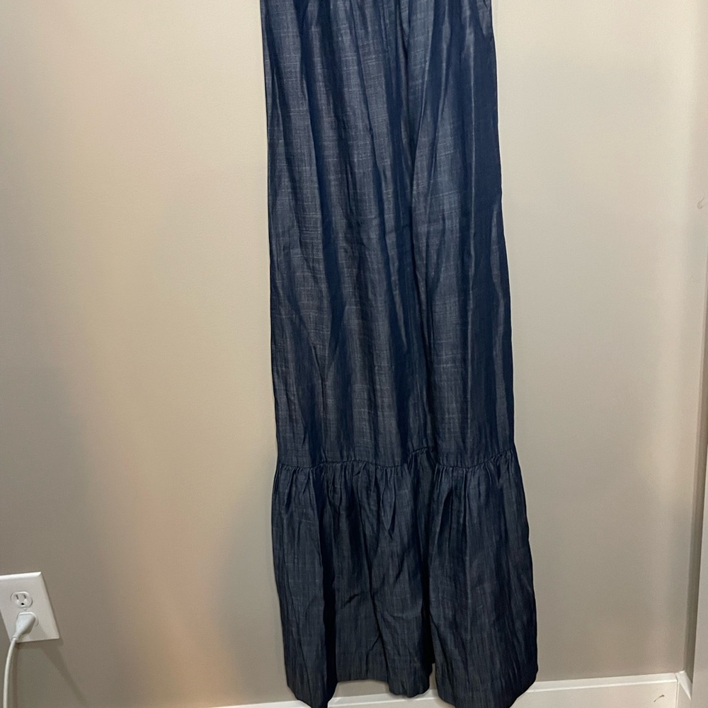 New York & Company Blue Halter Maxi Dress - Picture 7 of 8